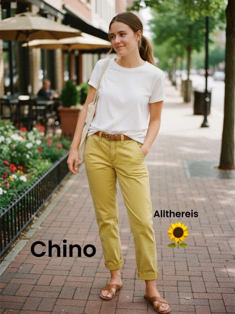 NWT CHINO pants by Anthropologie 26 - Picture 6 of 15